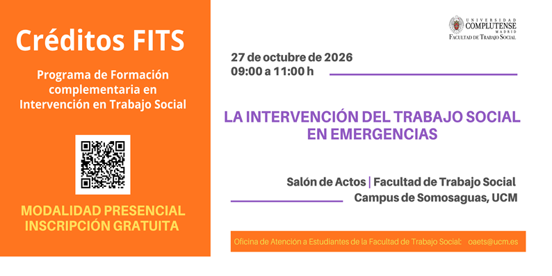 Inscripción FITS: Conversatorio sobre la intervención del Trabajo Social en emergencias